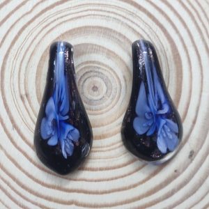 Tear Drop Glass Pendant - Lavender