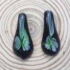 Tear Drop Glass Pendant -Green