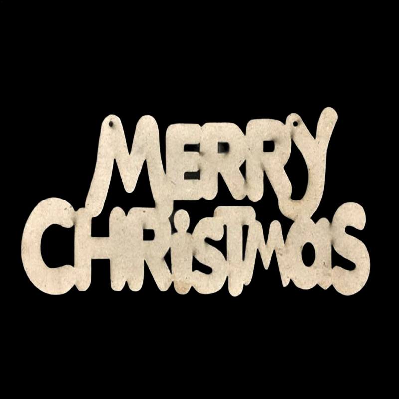 MDF Merry Christmas Word Cut Out