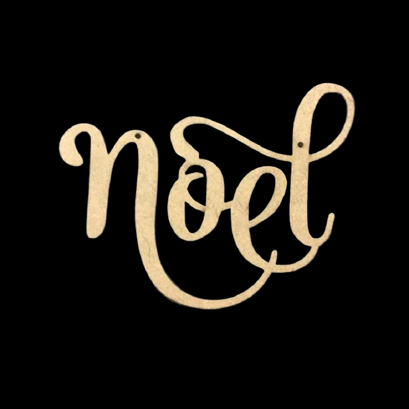 MDF NOEL Script Word Cut Out