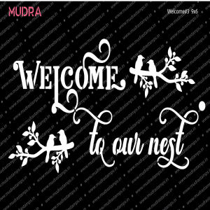 Mudra Stencil - Welcome #3 Stencil