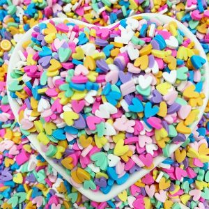 Polymer Clay Sprinkles – Hearts