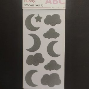 Foam Stickers - Day and Night Grey Theme