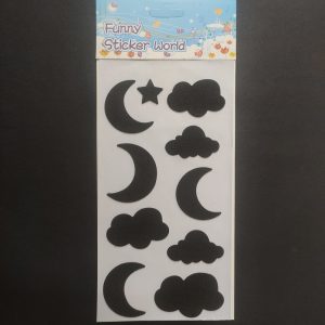 Foam Stickers - Day and Night Black Theme