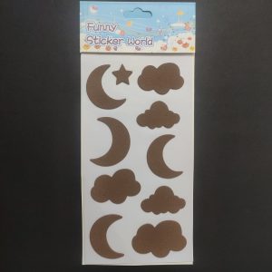 Foam Stickers - Day and Night Brown Theme