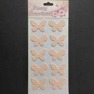 Foam Stickers - Peach Butterfly Style1