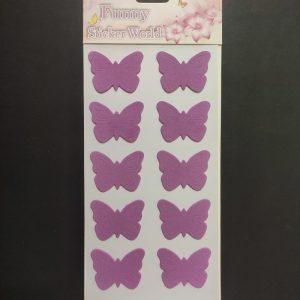 Foam Stickers - Light Lavender Butterfly Style 2