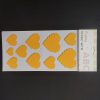 Foam Stickers - Yellow Hart