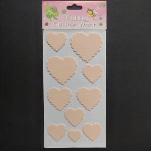 Foam Stickers - Peach Heart