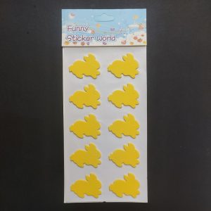 Foam Stickers -  Yellow Rabbit