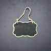 Mini Bracket Style1 Shape Chalkboard With Jute Rope