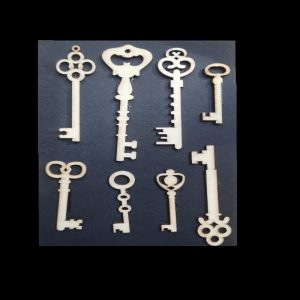 Wooden Embellishments Pack -  Keys