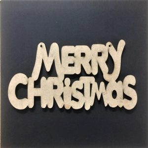 MDF Merry Christmas Word Cut Out