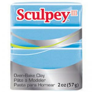 Sculpey III Polymer Clay - Light Blue Pearl