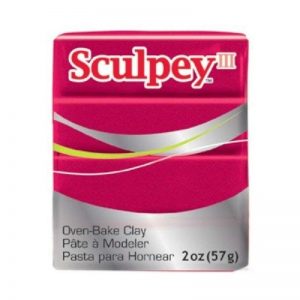 Sculpey III Polymer Clay - Deep red Pearl