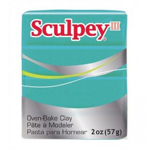 Sculpey III Polymer Clay - Teal Pearl