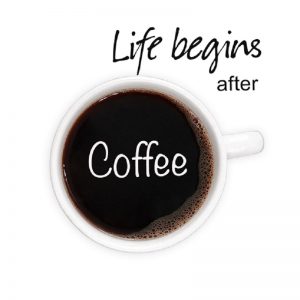 Life Begins After Coffee Decoupage Napkin