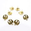 Antique Gold Peacock Pattern Earrings