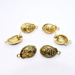 Antique Gold Mango Pattern Earrings