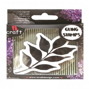 ICraft Rubber Stamp - Leaf Pattern Style 1