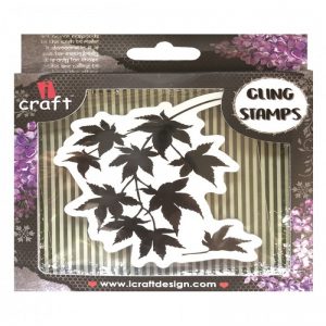 ICraft Rubber Stamp - Leaves
