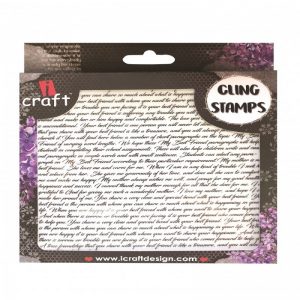 ICraft Rubber Stamp - Old Script