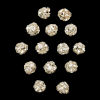White Stone Round Spacer Beads