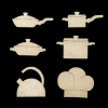 MDF Mixed Kitchen Utensils Set