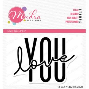 Mudra Clear Stamp - Love You