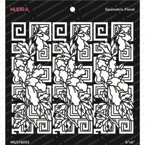 Mudra Stencil - Geometric Floral