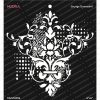 Mudra Stencil - Grunge-Damask#1