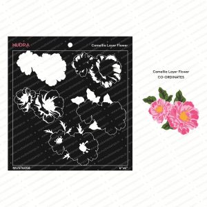 Mudra Stencil - Camellia Layer Flower