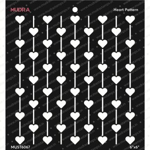 Mudra Stencil - Heart Pattern