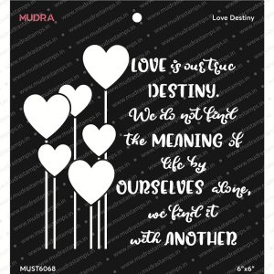 Mudra Stencil - Love Destiny