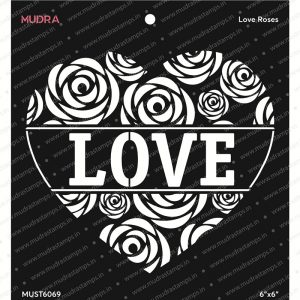 Mudra Stencil - Love Roses
