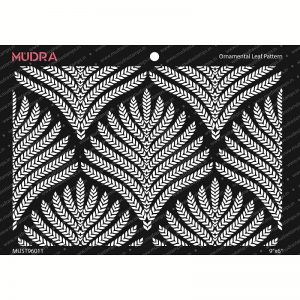 Mudra Stencil - Ornamental Leaf Pattern