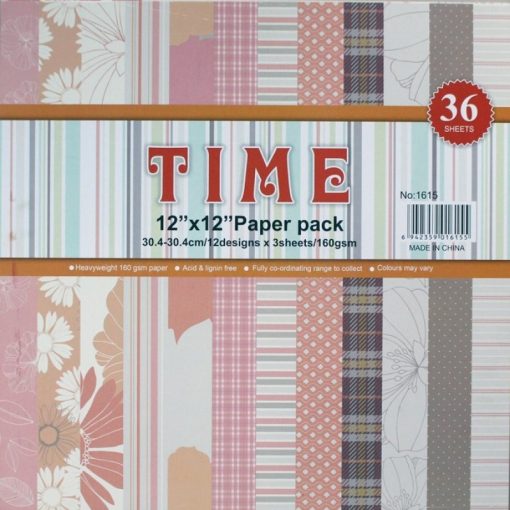 Time 12 x 12 Pattern Paper Pack