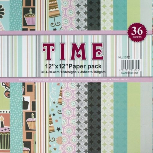 Time 12 x 12 Pattern Paper Pack
