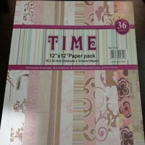 Time 12 x 12 Pattern Paper Pack