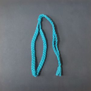Blue Braided Cotton Thread Neck Rope