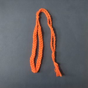 Orange Braided Cotton Thread Neck Rope