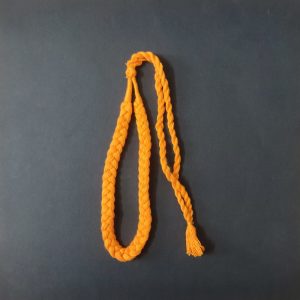 Dark Yellow Braided Cotton Thread Neck Rope