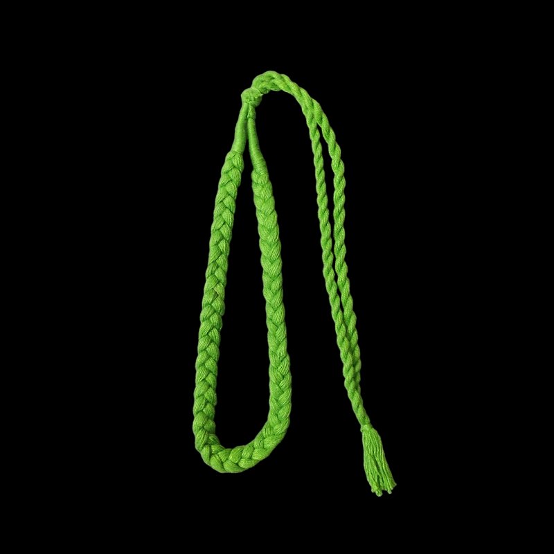 Green Braided Cotton Thread Neck Rope