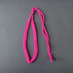 Hot Pink Braided Cotton Thread Neck Rope