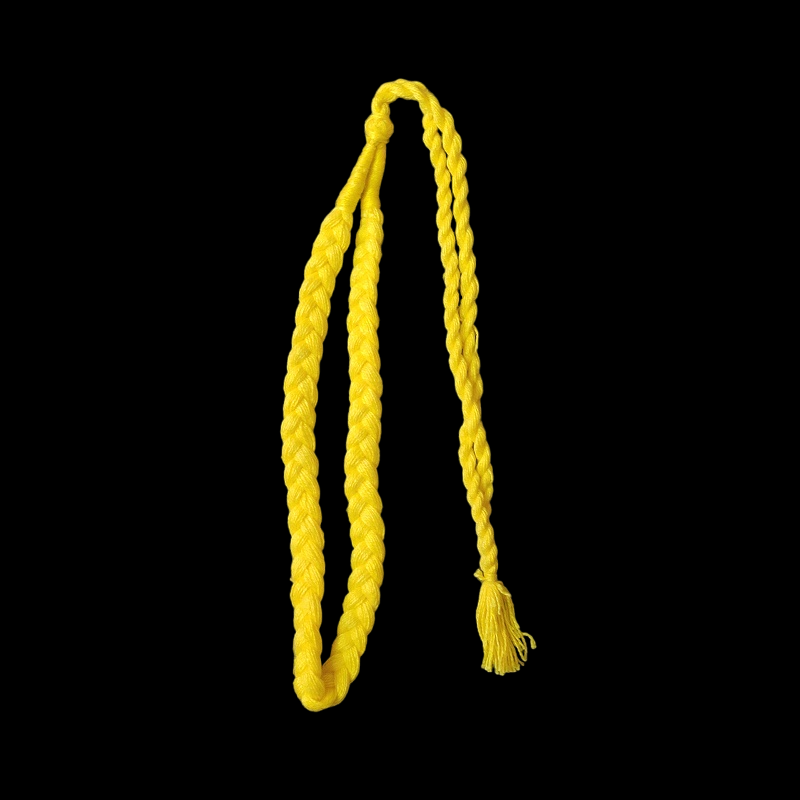 Lemon Yellow Braided Cotton Thread Neck Rope