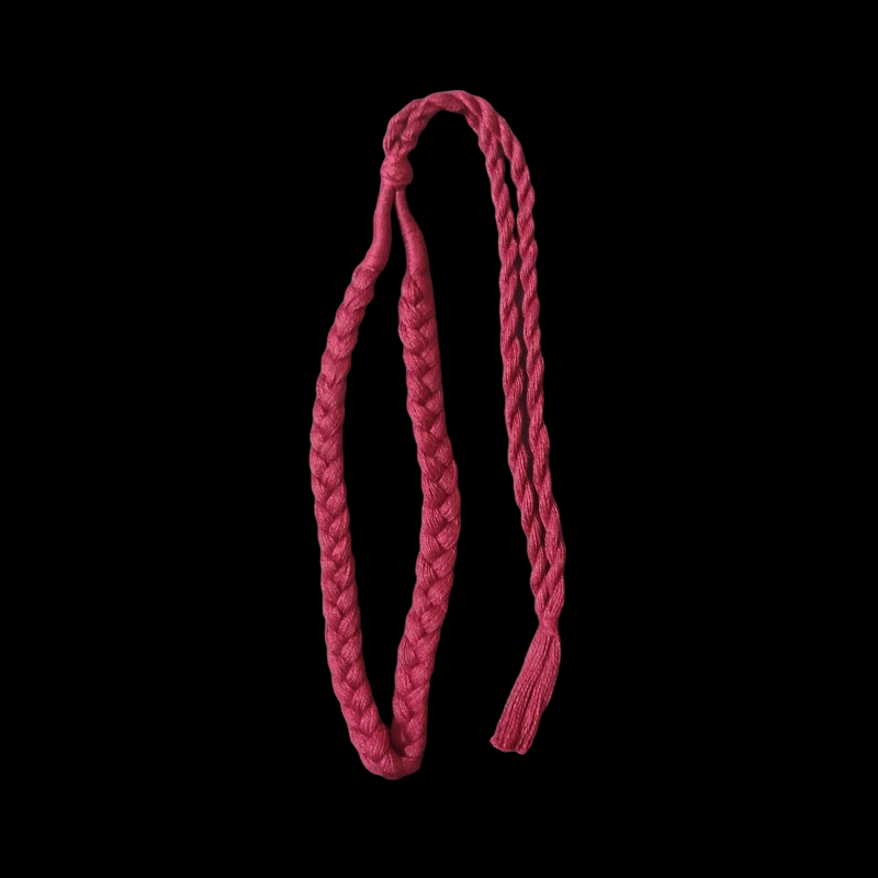 Maroon Braided Cotton Thread Neck Rope