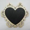 Mini Heart Shape Style 3 Chalkboard With Jute Rope