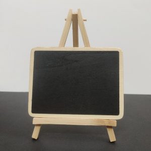 Mini Rectangle Shape Chalkboard With Easel
