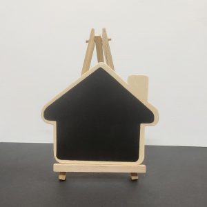 Mini House Shape Chalkboard With Easel