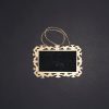 Mini Rectangle Shape Chalkboard With Jute Rope